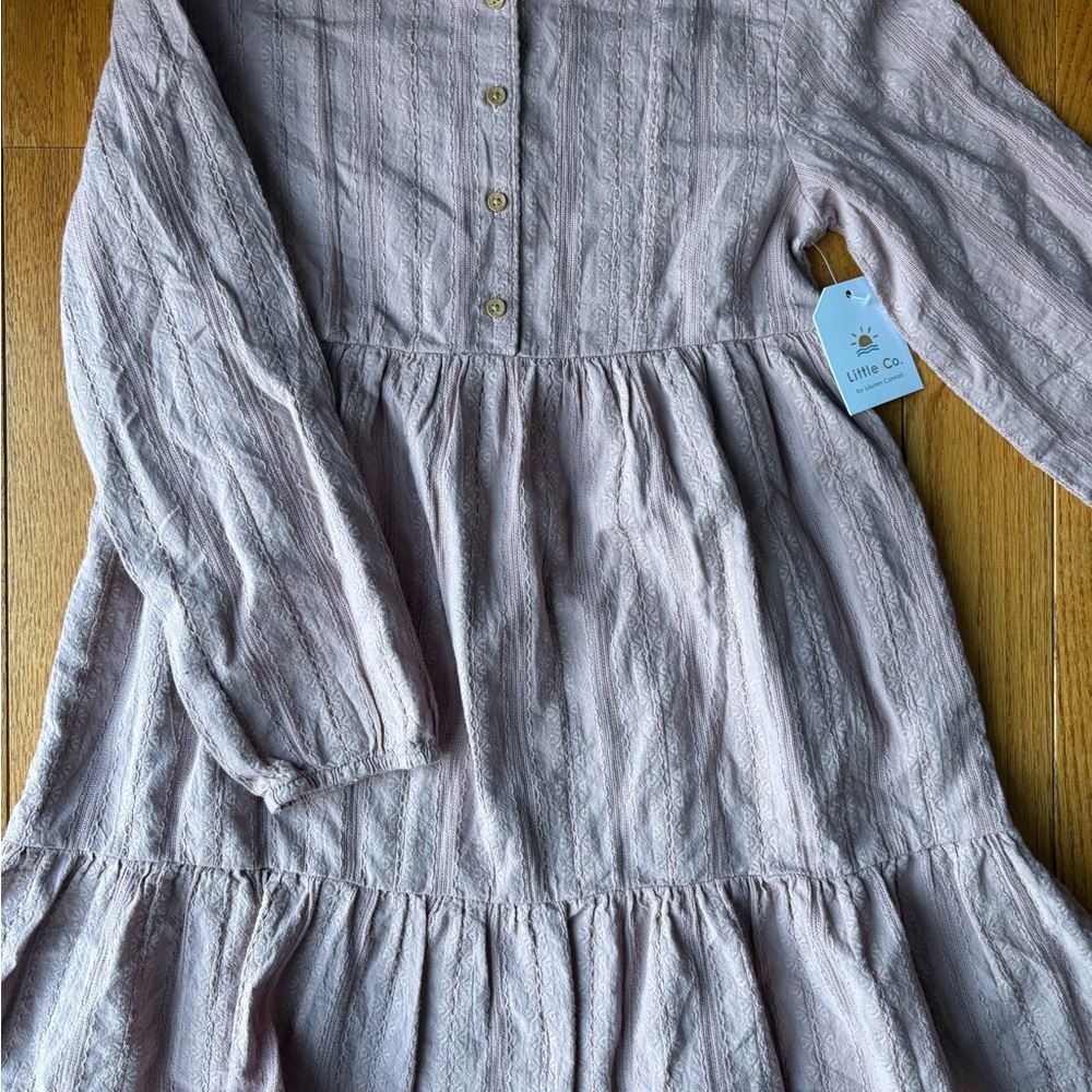 Pink/Lilac Little co. By Lauren Conrad Long Sleeve Lightweight Dress